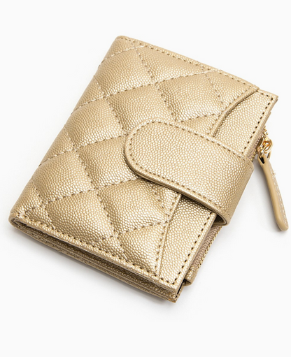 Quilted Button Wallet