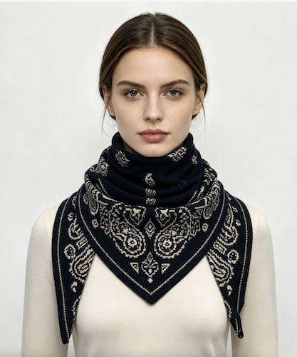 Paisley Triangle Blanket Scarf
