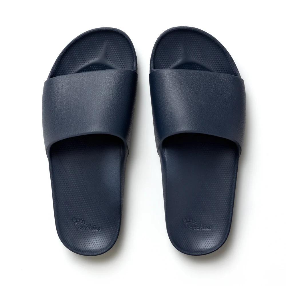 Archies Arch Support Slides with contoured footbed, real arch support, and lightweight molded foam construction.