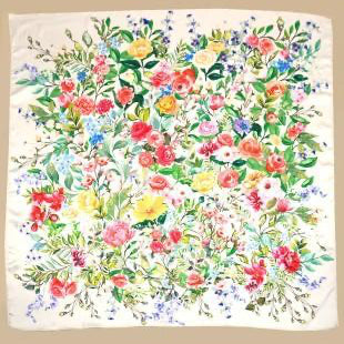 Floral Print Bandana Scarf