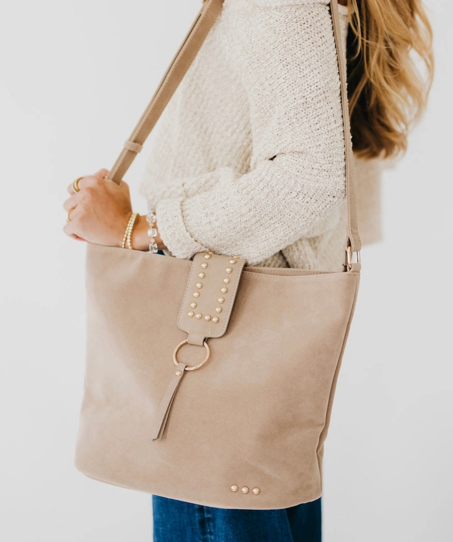 Rosemary Suede Bucket Bag