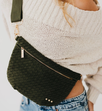 Suede Westlyn Woven Bum Bag