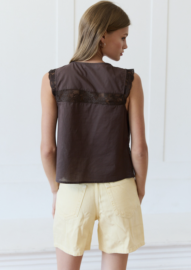 Lace Trim Top