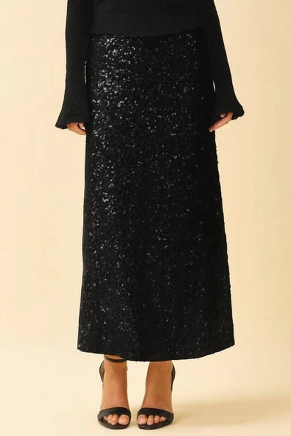 Sequin Maxi Skirt