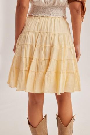 Tiered Midi Skirt