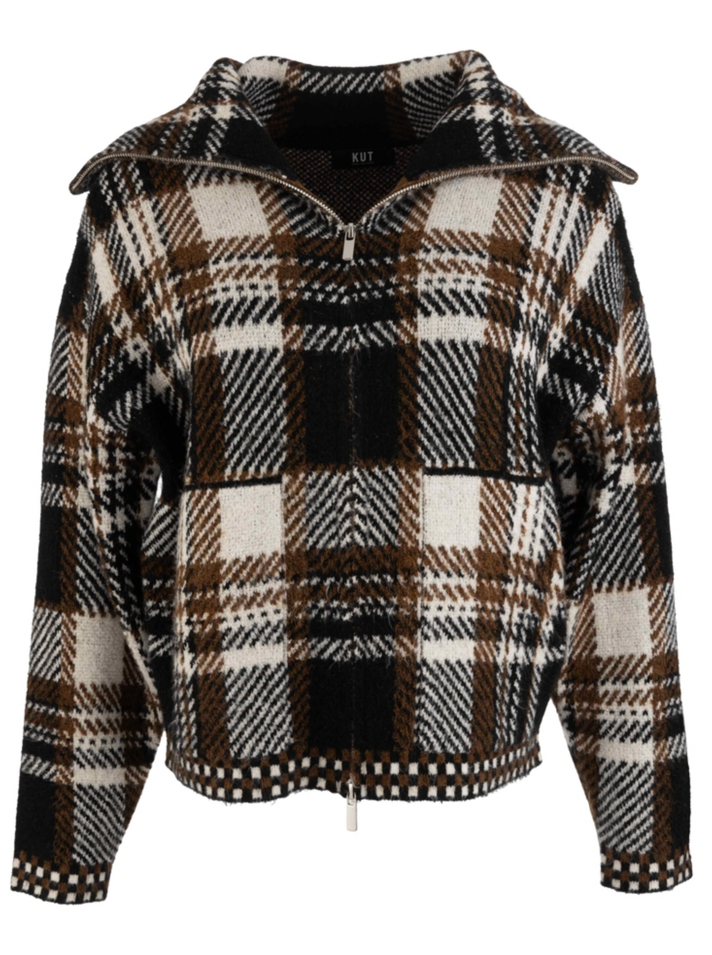 Rue Zip Up Sweater Knit Jacket