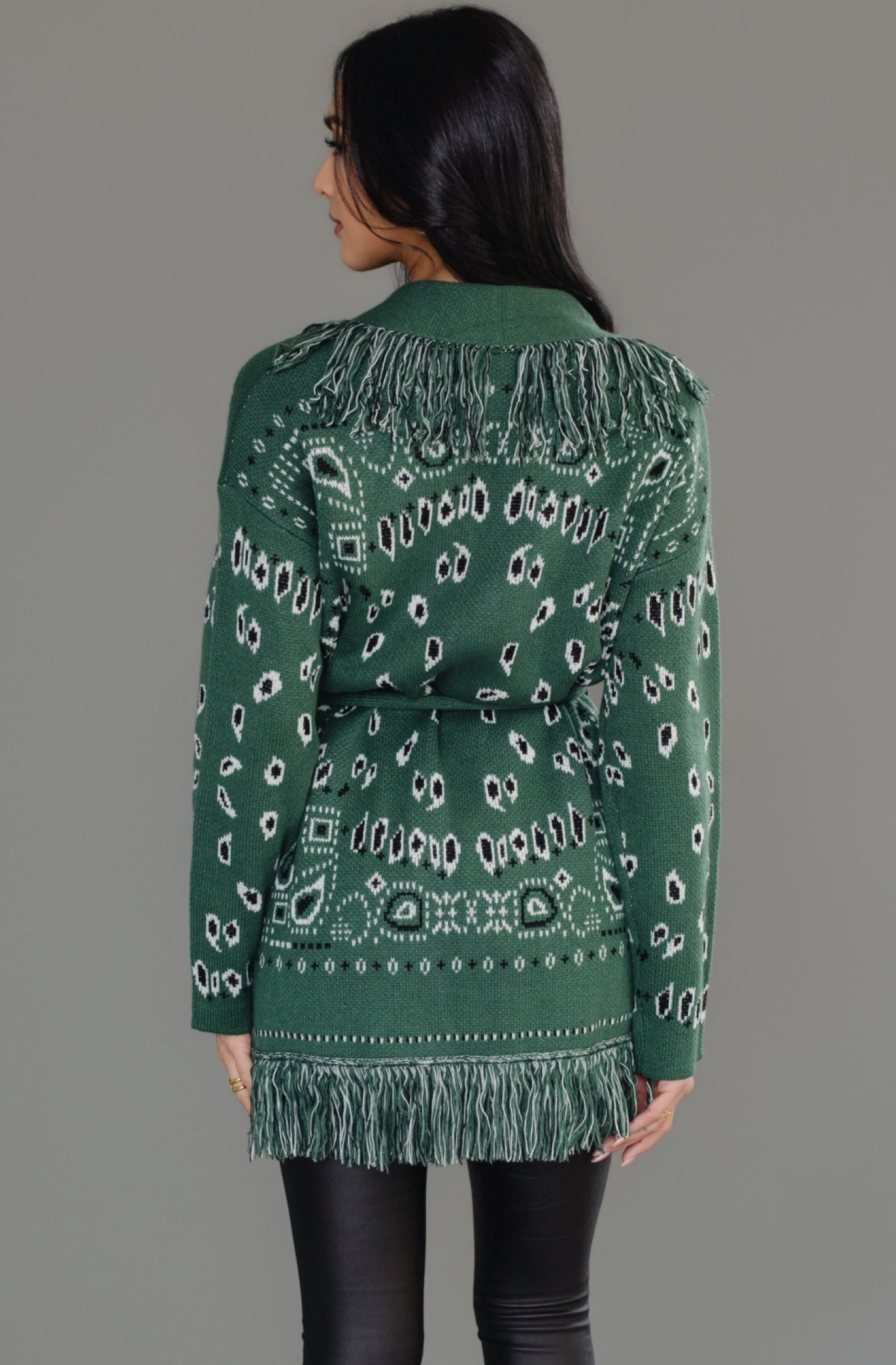 Bandana Fringe Cardigan