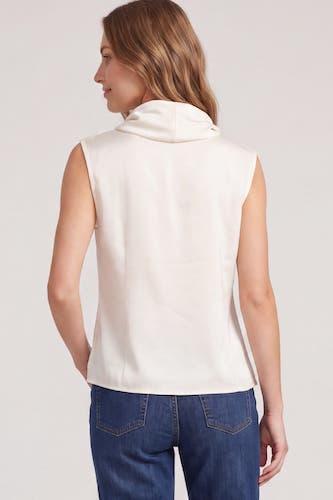 Sleeveless Woven Satin Top