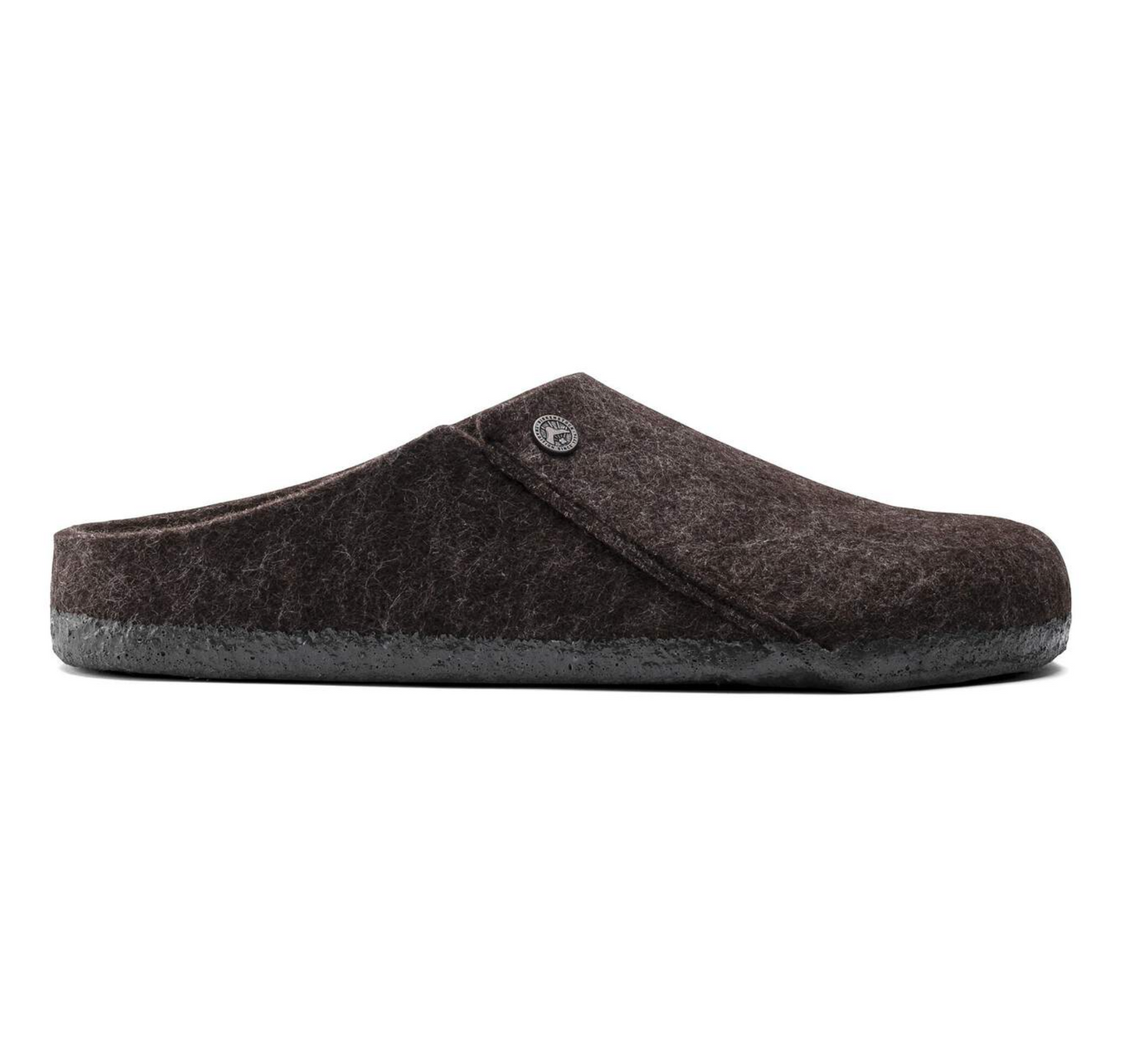 Birkenstock W Zermatt Shearling clog with wool‑felt upper and genuine shearling lining on a white background