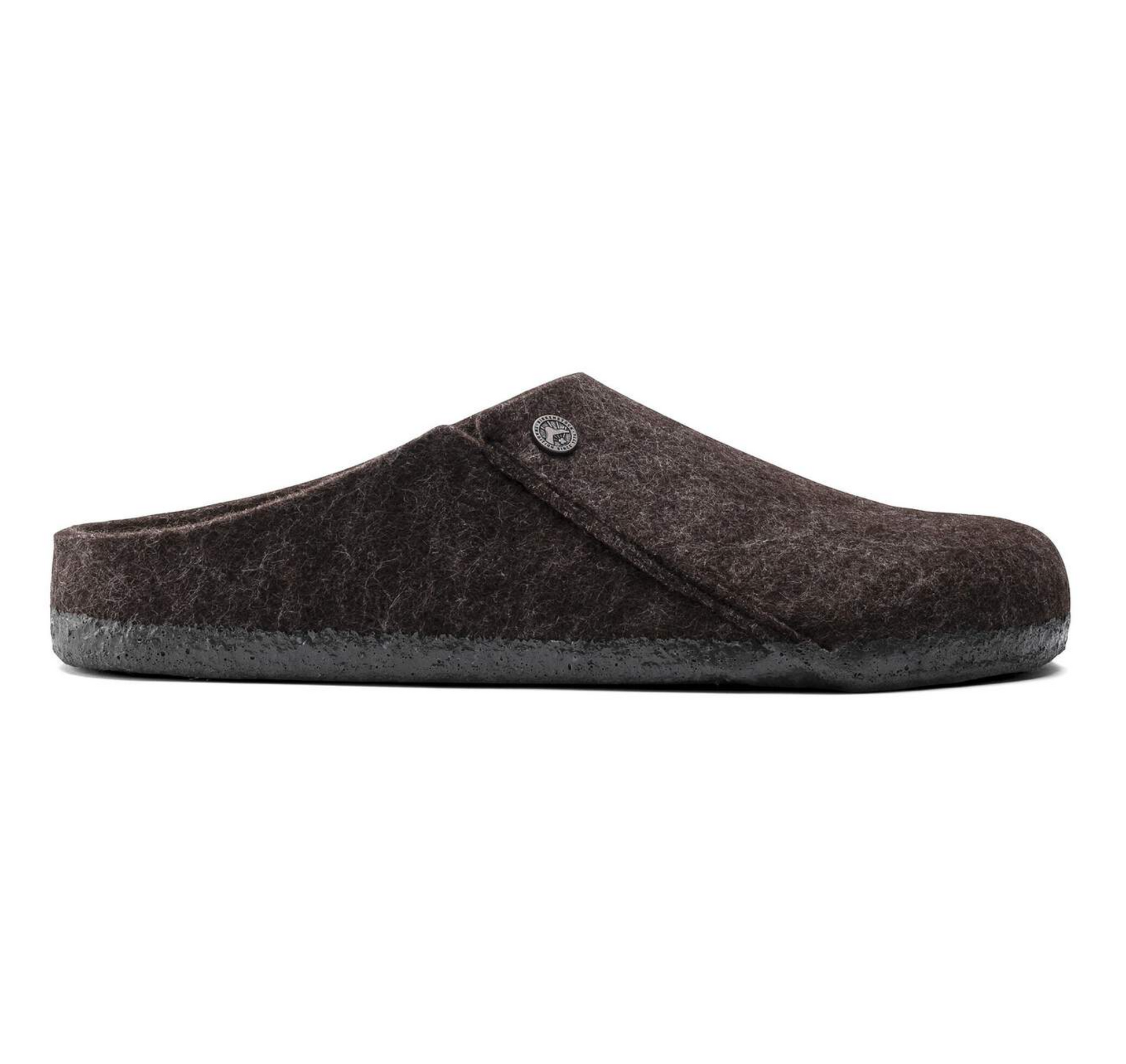 Birkenstock W Zermatt Shearling clog with wool‑felt upper and genuine shearling lining on a white background