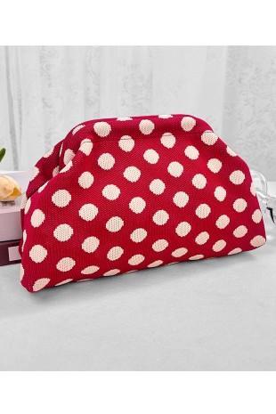 Polka Dot Clutch Cosmetic Bag