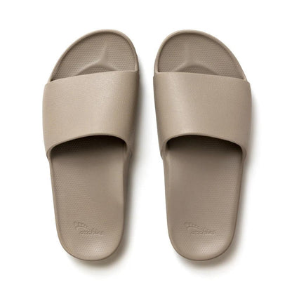 Archies Arch Support Slides with contoured footbed, real arch support, and lightweight molded foam construction.