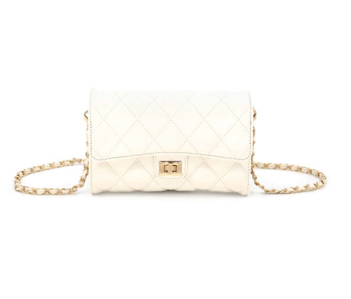 Quilted Handbag with Chain Strap