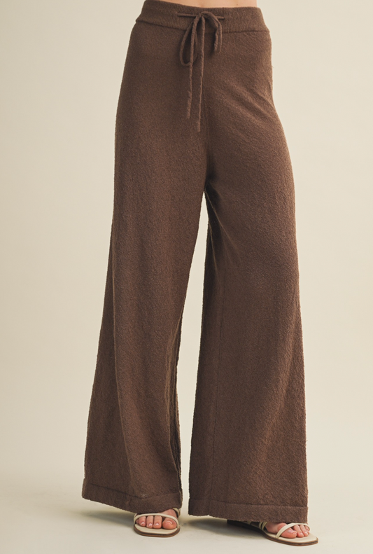 Sweater Pants with Tie Waist
