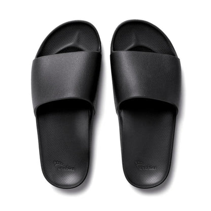Archies Arch Support Slides with contoured footbed, real arch support, and lightweight molded foam construction.