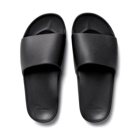 Archies Arch Support Slides with contoured footbed, real arch support, and lightweight molded foam construction.