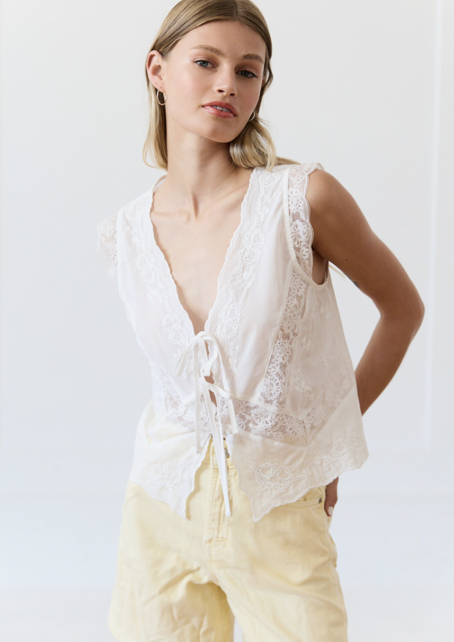 Lace Trim Top
