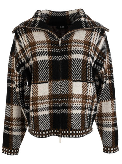 Rue Zip Up Sweater Knit Jacket