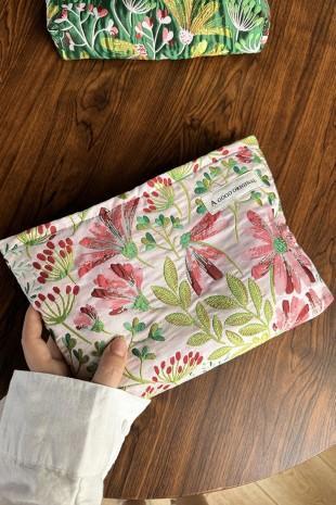 Botanical Floral Cosmetic Bag