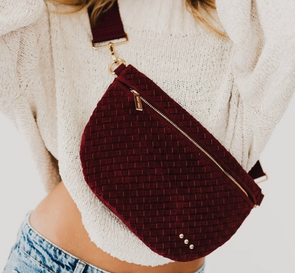Suede Westlyn Woven Bum Bag