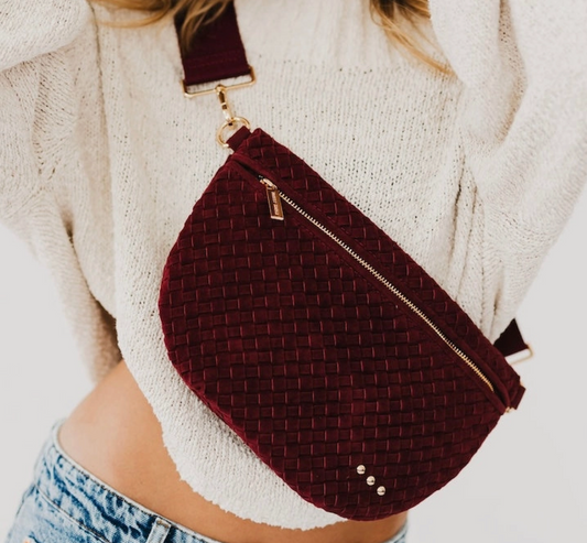 Suede Westlyn Woven Bum Bag