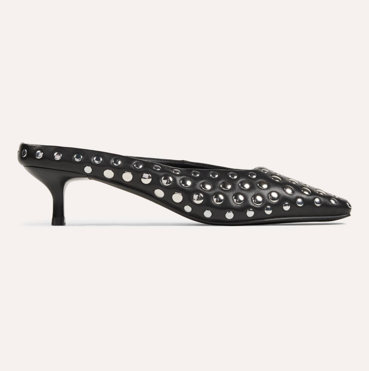Yosi Samra Tribeca Polka dot high heel shoe on a white background