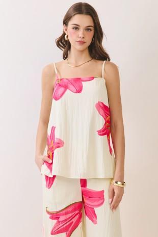 Floral Print Cami Top