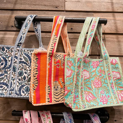 Large Quilted Tote Bag