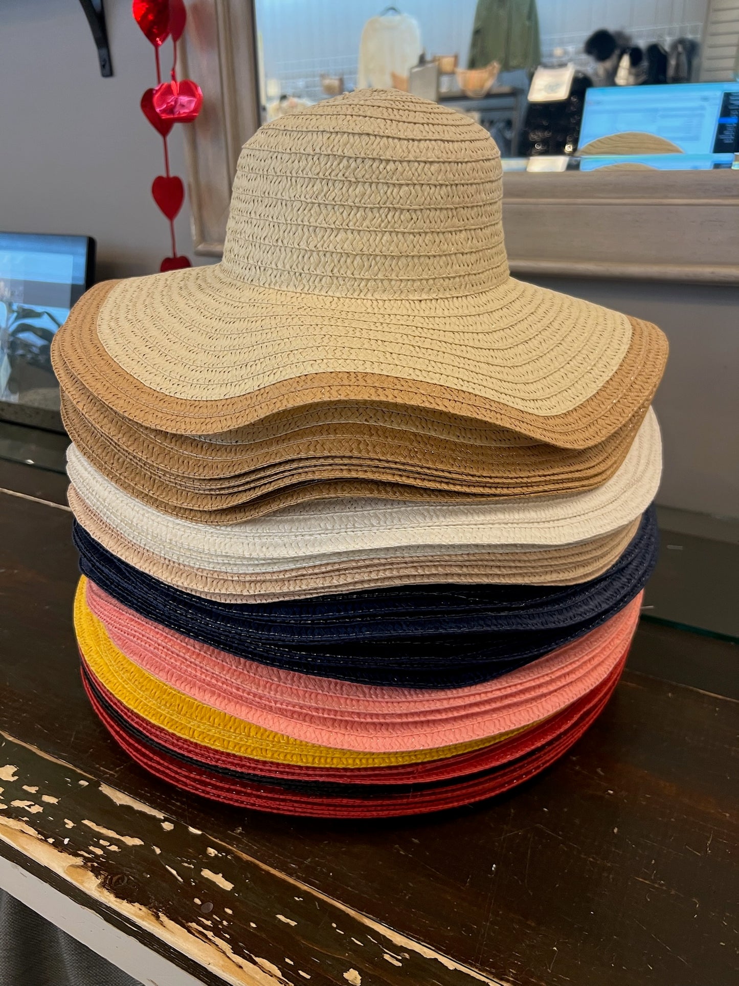 Cap Zone Two Tone Floppy Straw Beach Sun Hat No Color March GWP