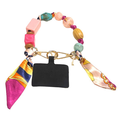 Fabric Scarf Chain Phone Holder