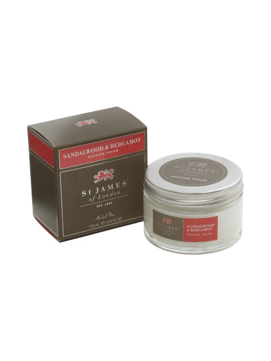 Sandalwood & Bergamot Shave Cream Jar