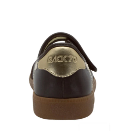 Back 70 Aya Sneaker in Coffee Milk with knit upper, lightweight cushioned sole, and modern minimalist design.