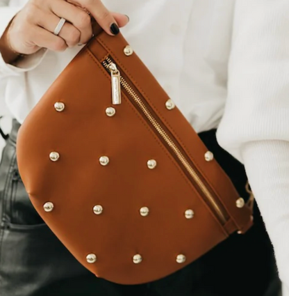 Chic Gold Studded Westlyn Bum Bag