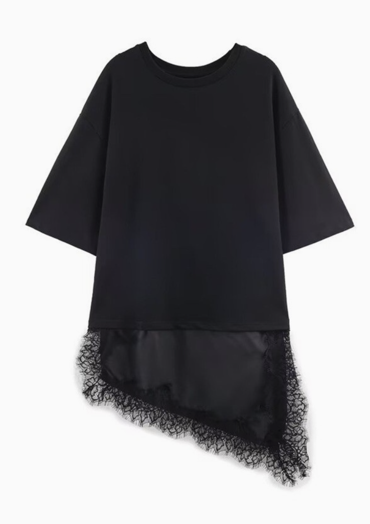 Lace Trim T Shirt
