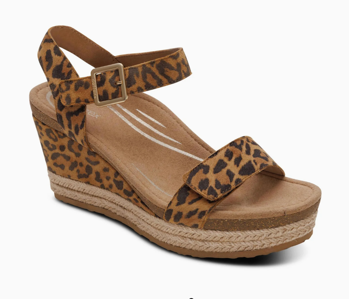 Aetrex Sydney Espadrille Wedge Sandal