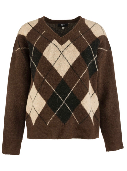 Kimberly Argyle Knit Sweater