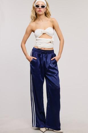 Satin Track Pants