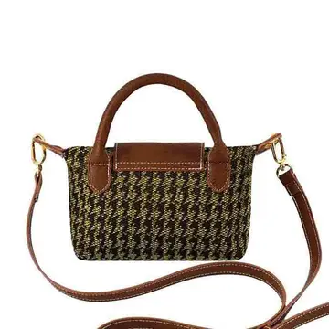 Houndstooth Mini Crossbody Bag