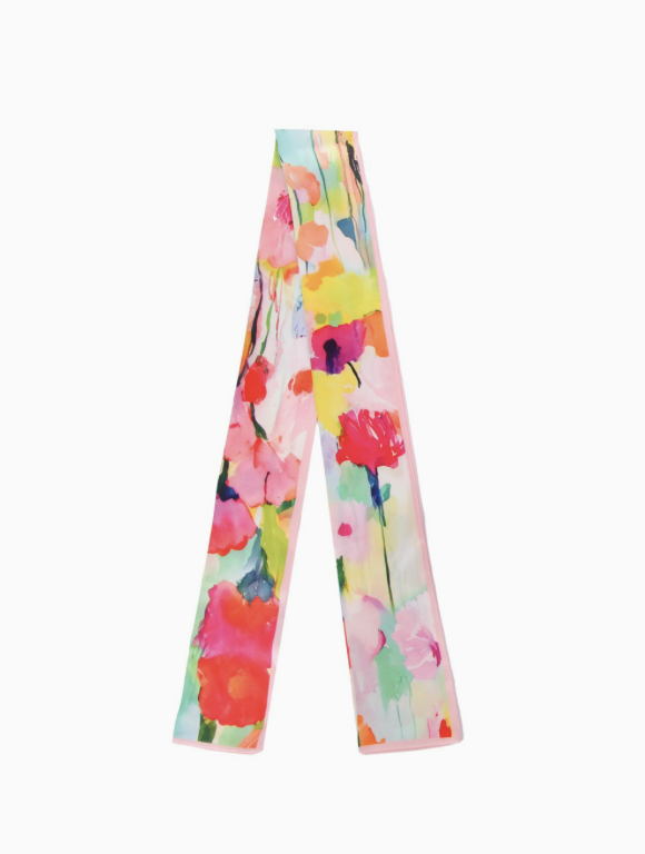 Watercolor Skinny Scarf