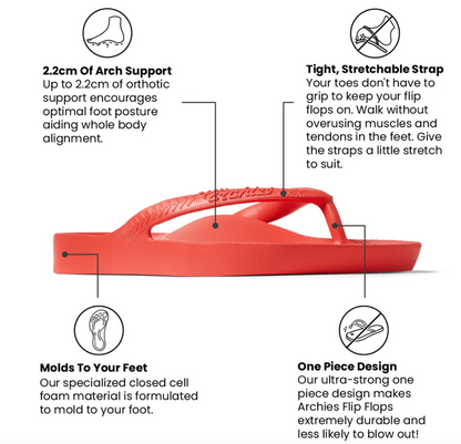 Archies Arch Support Flip Flops