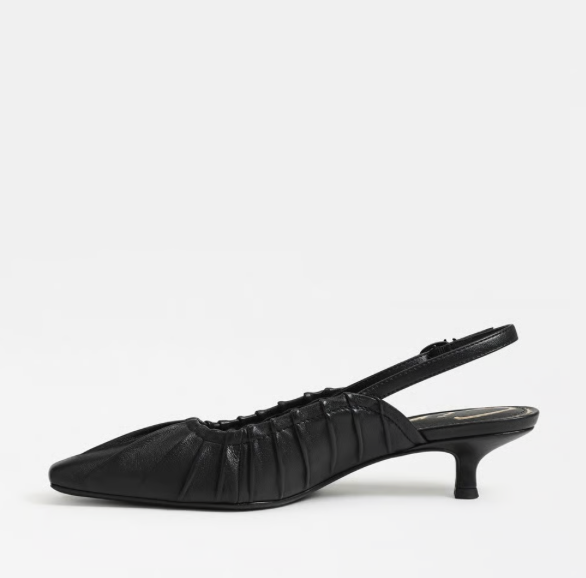 Circus Katia Slingback Kitten Heel with pointed toe and low kitten heel.