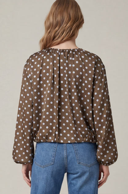 Satin Polka Dot Jacket