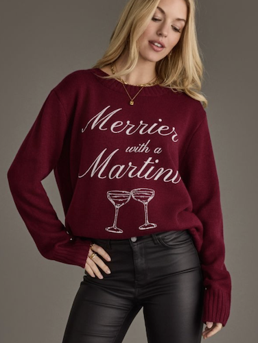 Merrier with a Martini Sweater