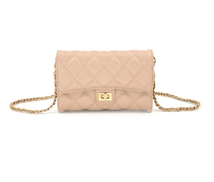 Quilted Handbag with Chain Strap