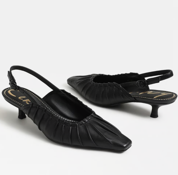 Circus Katia Slingback Kitten Heel with pointed toe and low kitten heel.