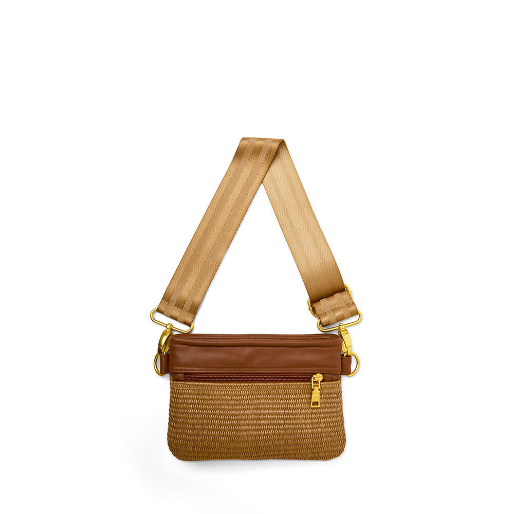Think Royln Bum Bag Crossbody Bag 10105 Sand Dune Raffia