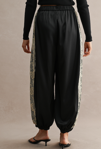 High Waisted Satin Balloon Pants