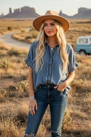 Denim Top