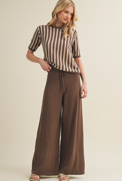 Sweater Pants with Tie Waist