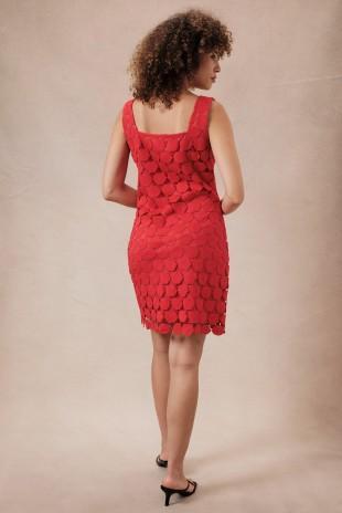 Sleeveless Lace Mini Dress